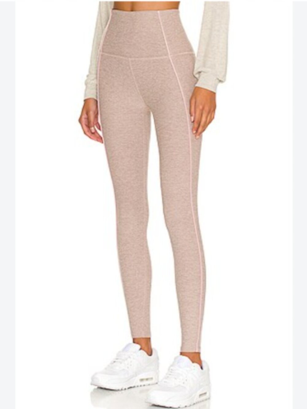 Beyond Yoga Spacedye Pipe Up High Waisted Midi Legging Chai Pink Size Small